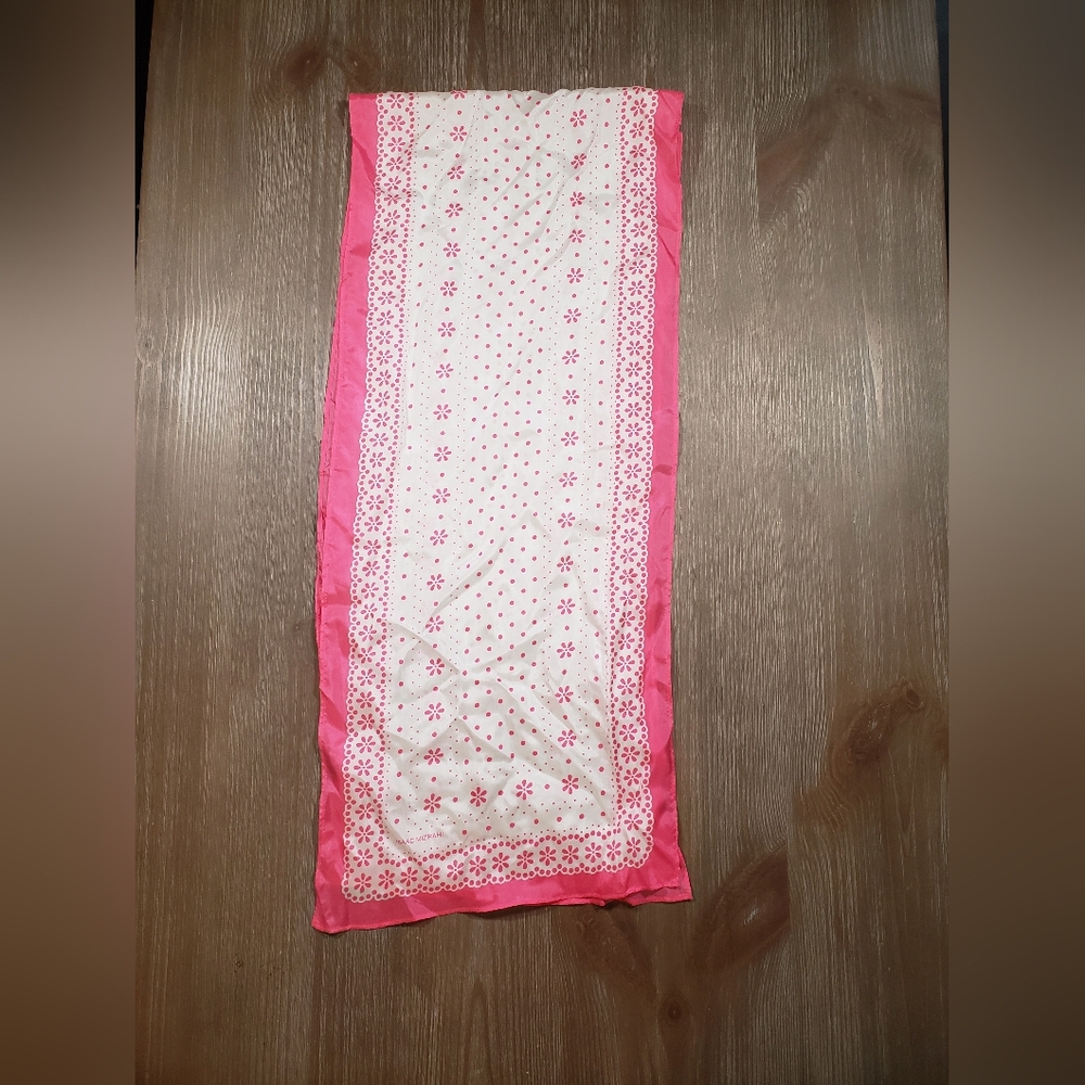 Beautiful Pink Isaac Mizrahi Silk Scarf (Read Description)